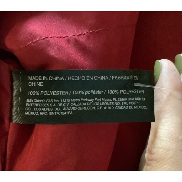 Chico's 5-Way Wrap Versatile Scarf & Shawl Deep Red NEW NWT Sophisticated NIB OS - Picture 4 of 7